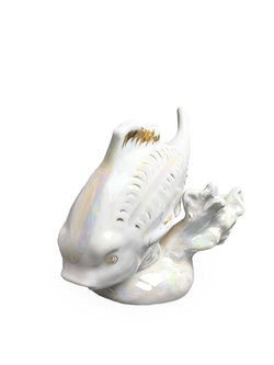 Фарфоровая статуэтка "Рыба - карп", СССР, Дулево, 1954 г.