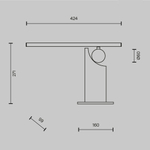 Настольный светильник Maytoni MOD467TL-L9BS3K