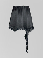 Юбка Talantova короткая атласная с отделкой кружевом и рюшами