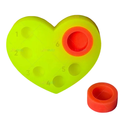 Палитра-дозатор для ламимейкеров сердечко