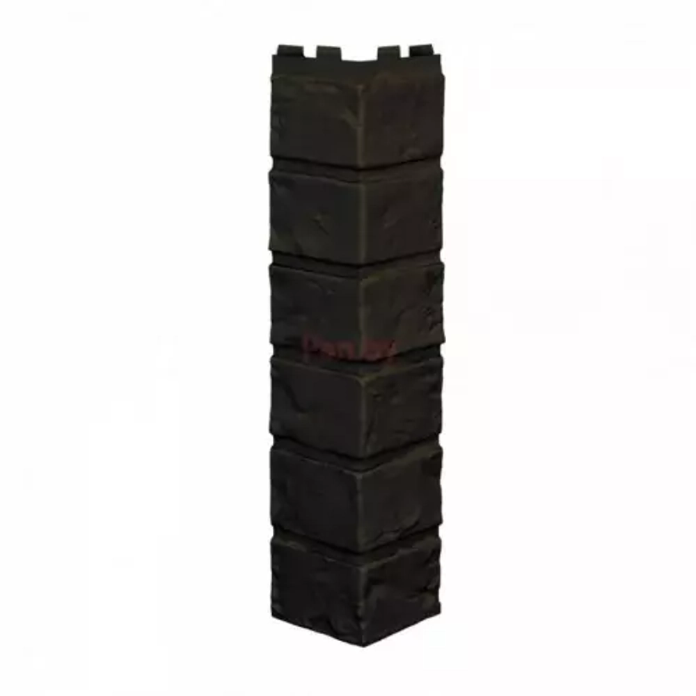 Угол наружный Vilo Brick (Кирпич), Dark-Brown без шва