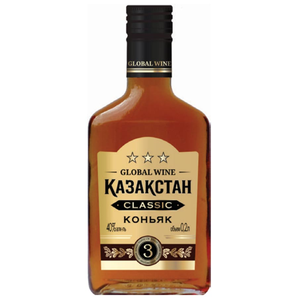 Коньяк Global Wine Казакстан 0.2 л