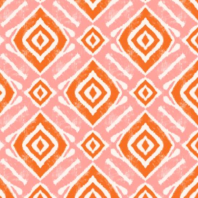 Ikat розовый и оранжевый