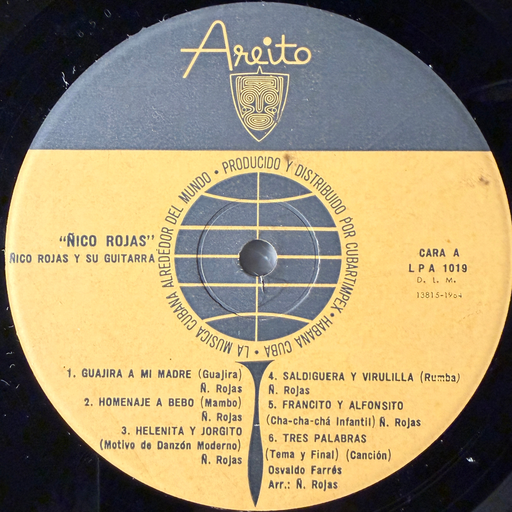Nico Rojas ‎– La Guitarra De Nico Rojas (Куба 1964г.)