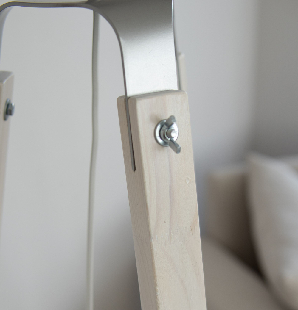 Торшер напольный коричневый с горчичным абажуром в стиле лофт, светильник напольный классический, Фьорд, E27, 60 Вт