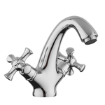 Смеситель для раковины 1/2 кер G1042 GAPPO литой, креп. 2 шпильки, ХРОМ