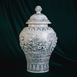 Винтаж: Парные вазы. Фарфоровая мануфактура Capodimonte