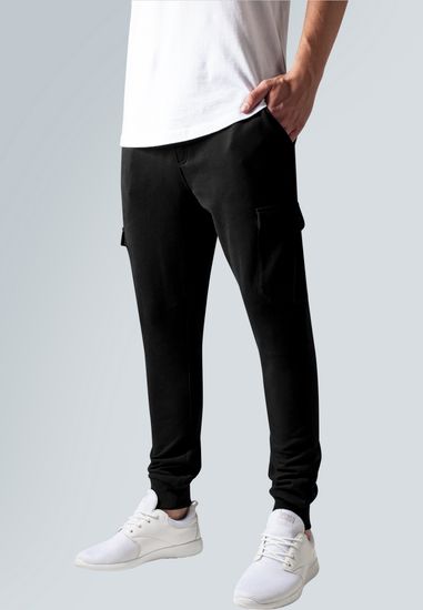 Брюки URBAN CLASSICS Fitted Cargo Sweatpants (Black)