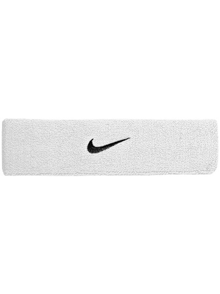 Повязка на голову теннисная Nike Swoosh Headband - white/black