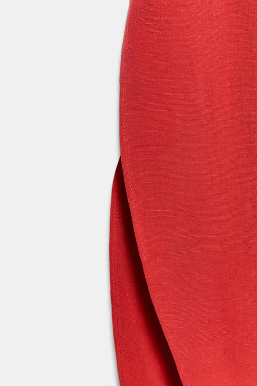 ZARA БРЮКИ С РАЗРЕЗАМИ — ZW COLLECTION, КРАСНЫЙ