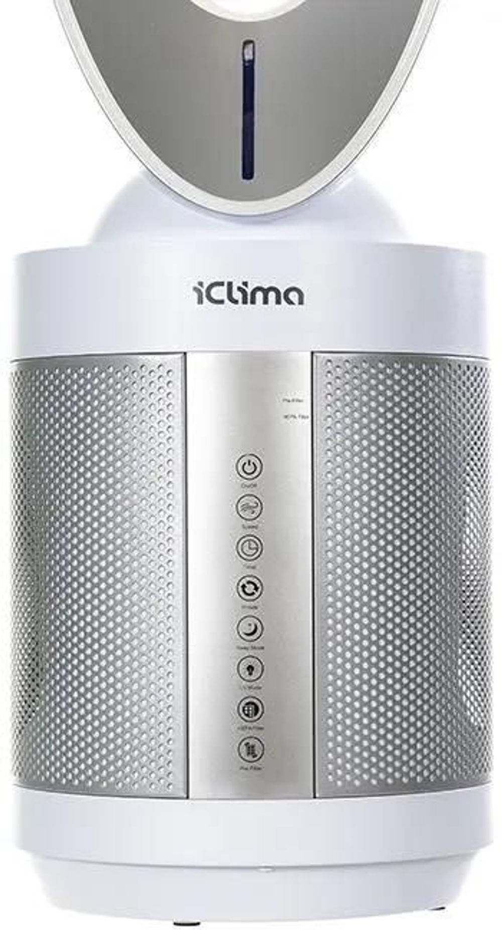 Воздухоочиститель ICLIMA LUX-550FP,  до 100м2,  серебристый/белый