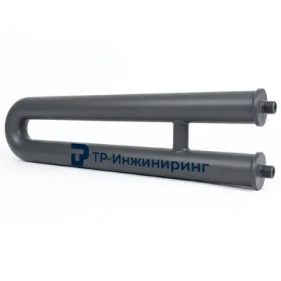 Регистр отопления РЗП-2x159x4,0-6000 двухрядный змеевиковый с плоскими заглушками