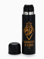Подарочный набор туристический «Характер и сила»: термос 500 мл, кружка 2 шт.