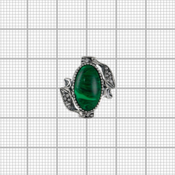 "Виньетка" кольцо в серебряном покрытии из коллекции "Самоцветы" от Jenavi