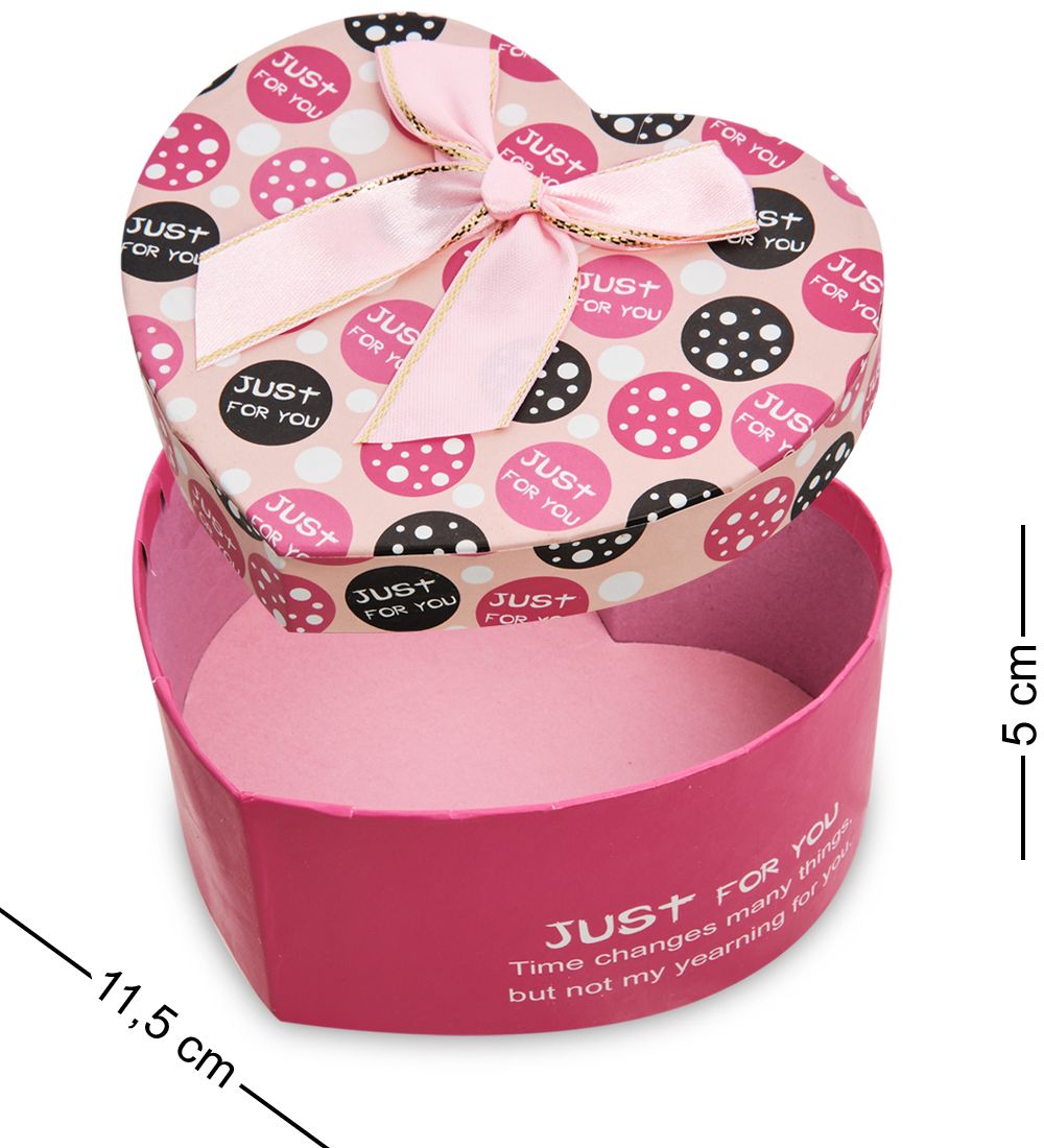 WG-89-B Коробка подарочная «Сердце» цв.красн