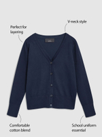 Кардиган школьный для девочки Next C123-160, Темно-синий