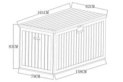 Пластиковый сундук Black Fox Palram 870 л