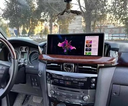 Магнитола для LX 570 2007-2015 (топовые комплектации) - Carmedia ZH-L1209WX на Android 12, 8Гб+128Гб, CarPlay, 4G SIM-слот