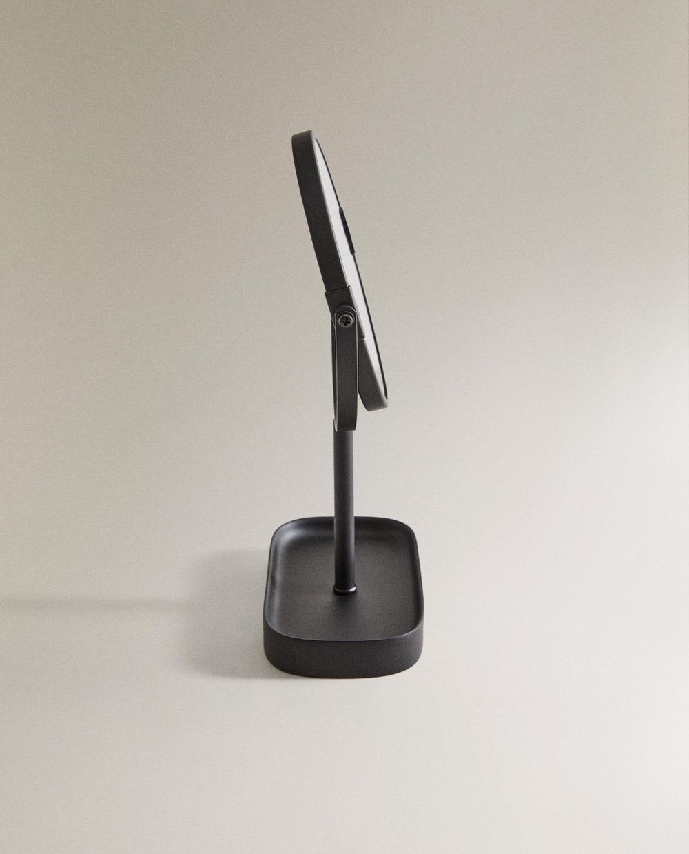 Zara Home зеркало для ванной комнаты, пластик, чёрный