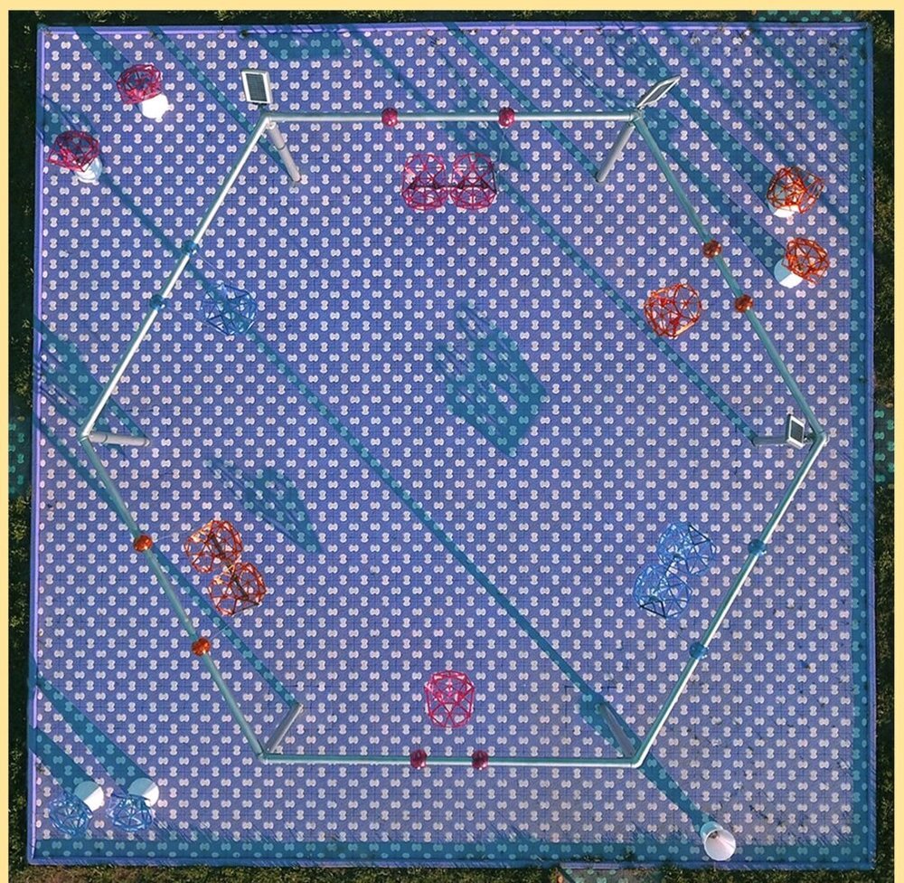 Качели одиночные и двойные, для 6-опорной конструкции