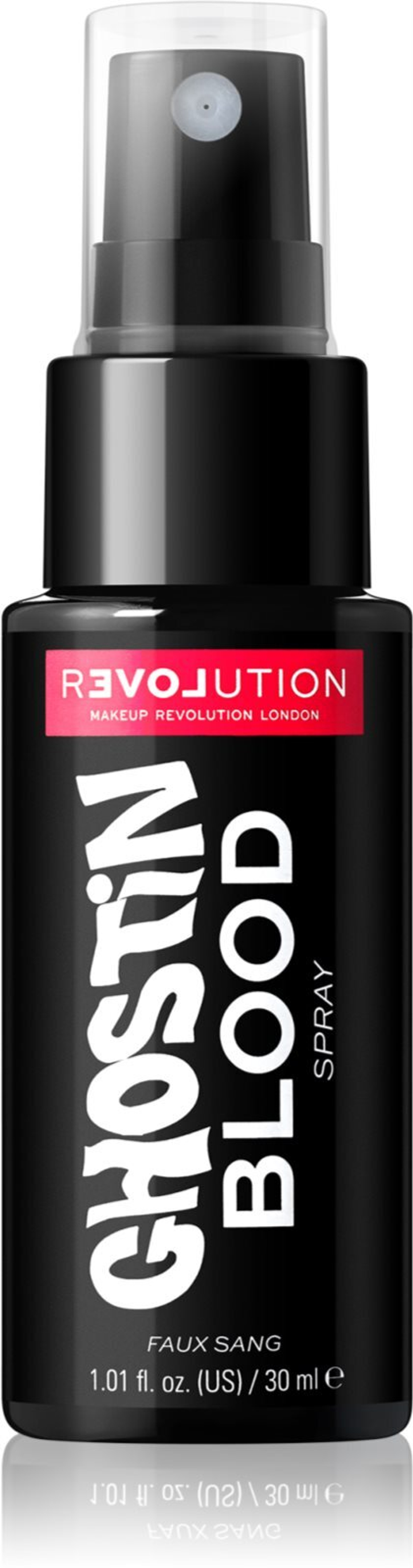 Revolution Relove Ghostin - красящий спрей для лица и тела /  Blood 30  ml  / GTIN 5057566633468