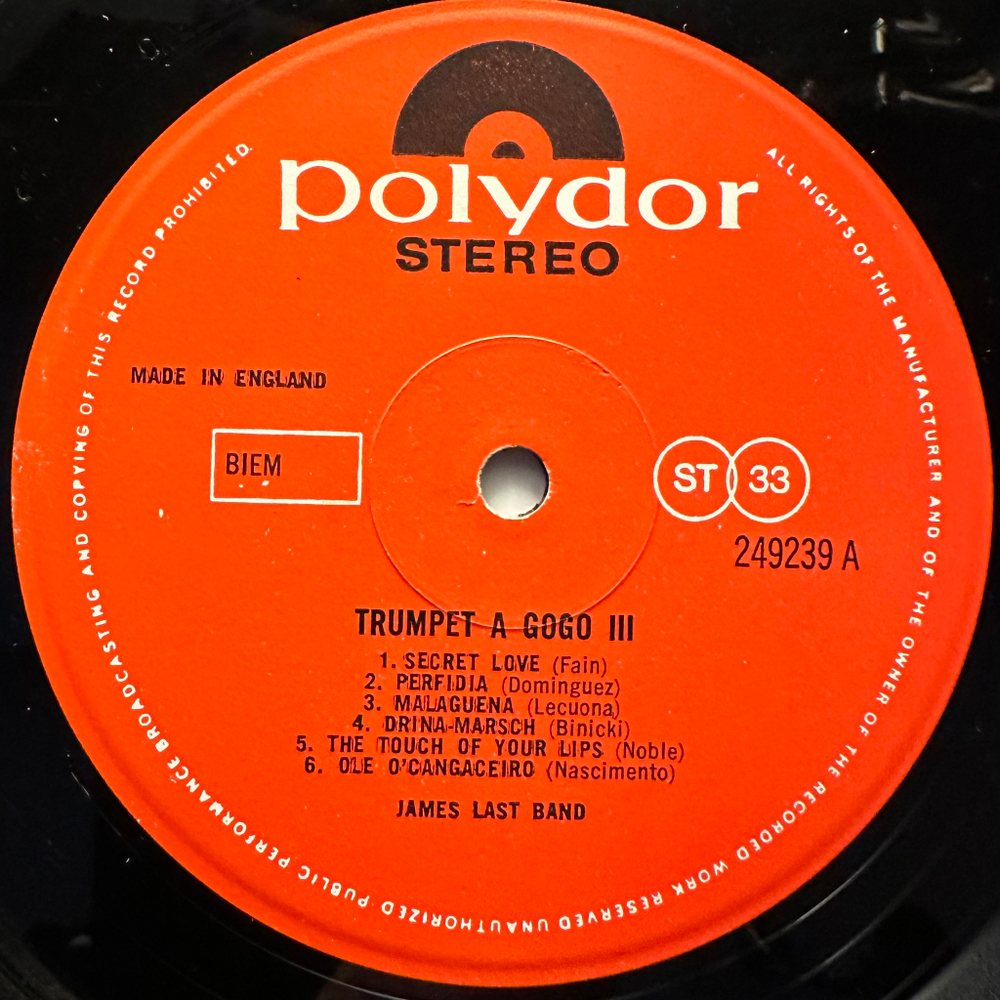 James Last ‎– Trumpet a Gogo 3 (Англия)