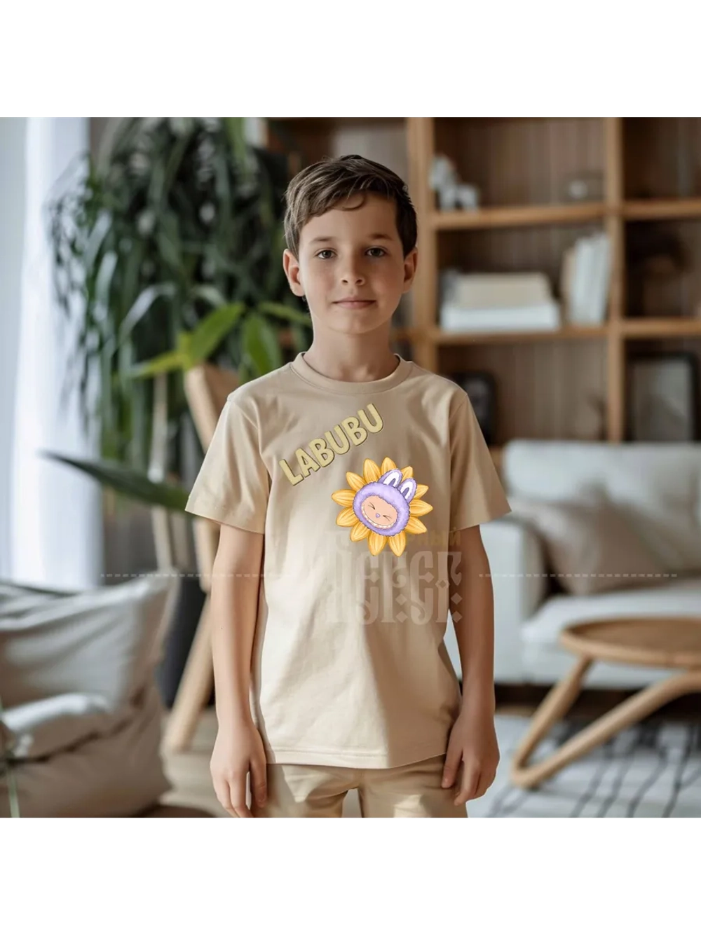 Термонаклейка на одежду, термопринт Лабубу