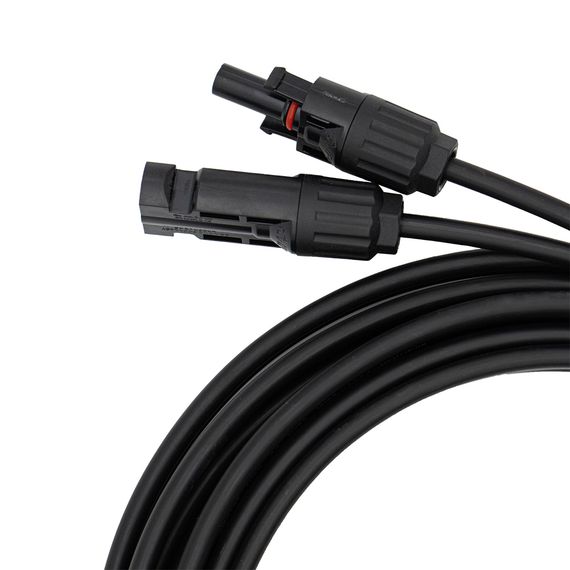 Двухжильный солнечный кабель 6 мм с коннектором МС4, длина 30 метров, фото №727621669