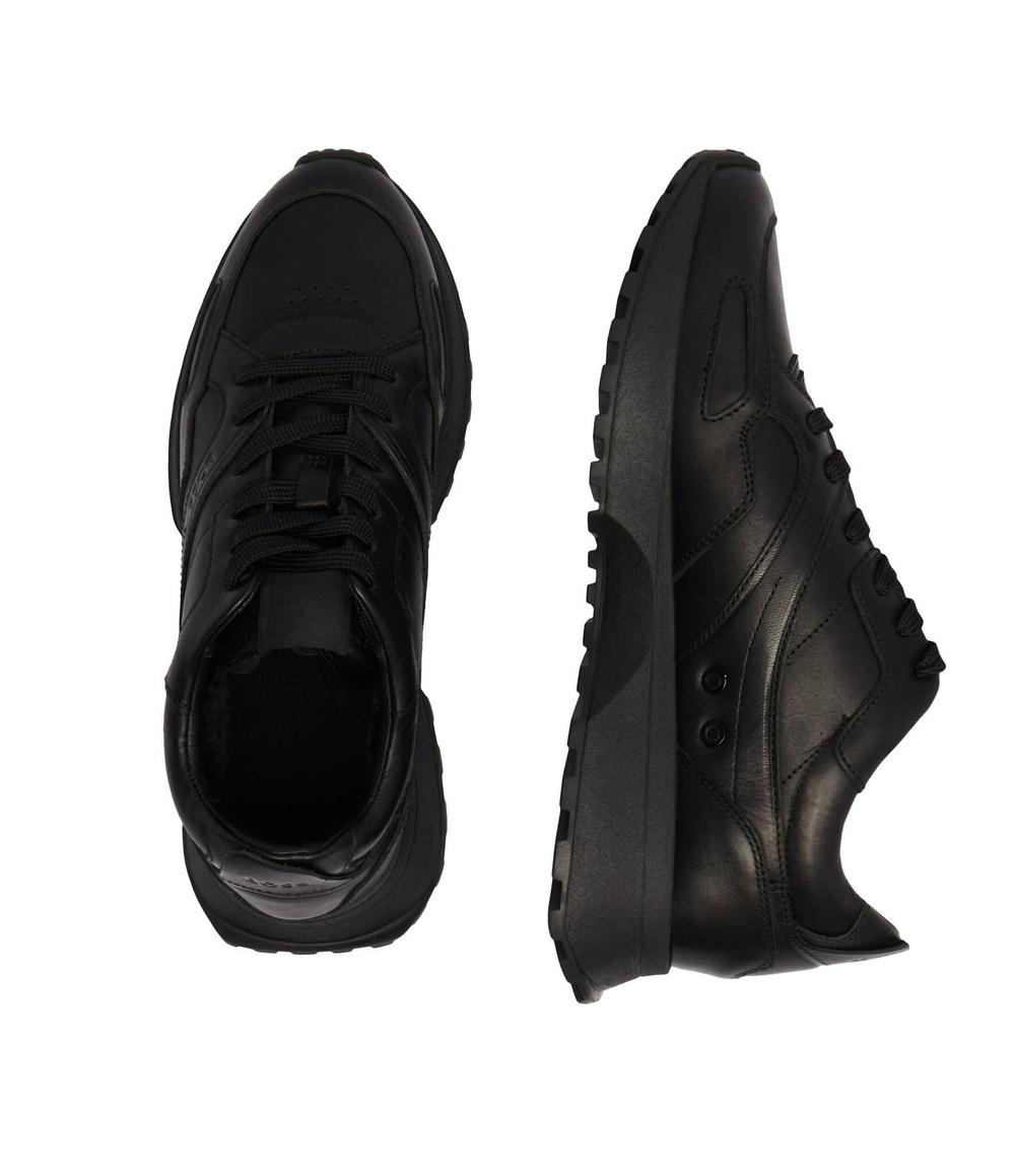 Кожаные кроссовки jonah_runn BOSS BLACK - черный(50522818)