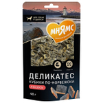 Лакомство для собак Мнямс Деликатес "Кубики по-норвежски" 40г, 40 шт