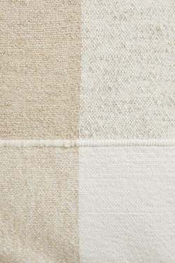 ZARA HOME ХЛОПКОВЫЙ ЧЕХОЛ ДЛЯ ДЕКОРАТИВНОЙ ПОДУШКИ С ВЫШИВКОЙ В ПОЛОСКУ, СВЕТЛО-БЕЖЕВЫЙ