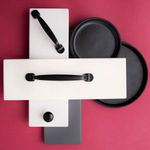 Ручка-скоба, 96 мм, матовый черный