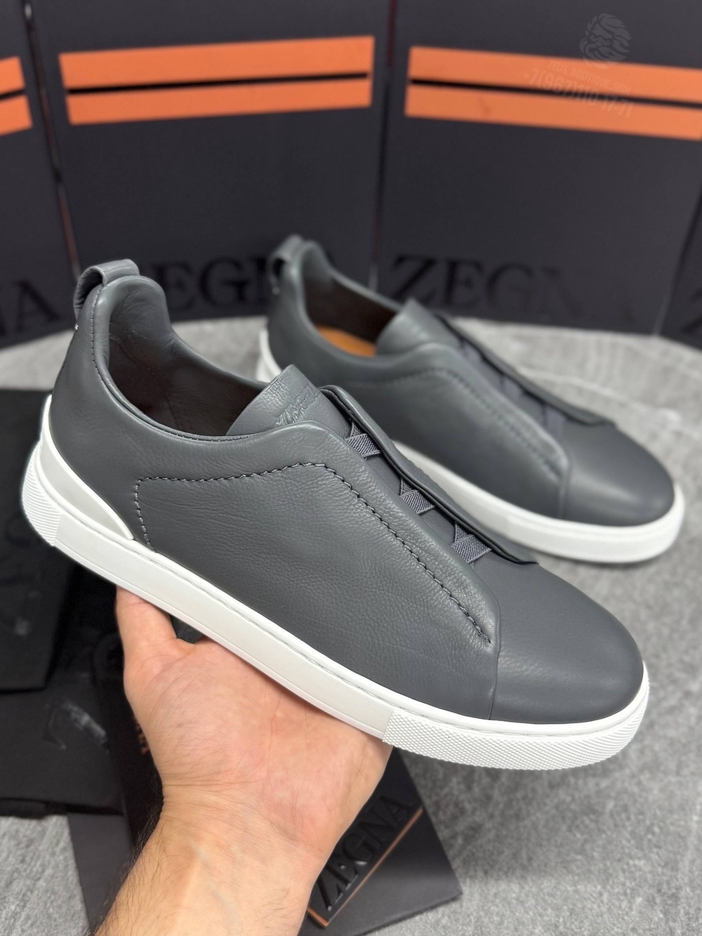 Кеды Zegna Triple Stitch