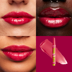 NYX Professional Makeup Fat Oil Slick Click - Тонирующий бальзам для губ оттенок 10 Double Tap, 2 g