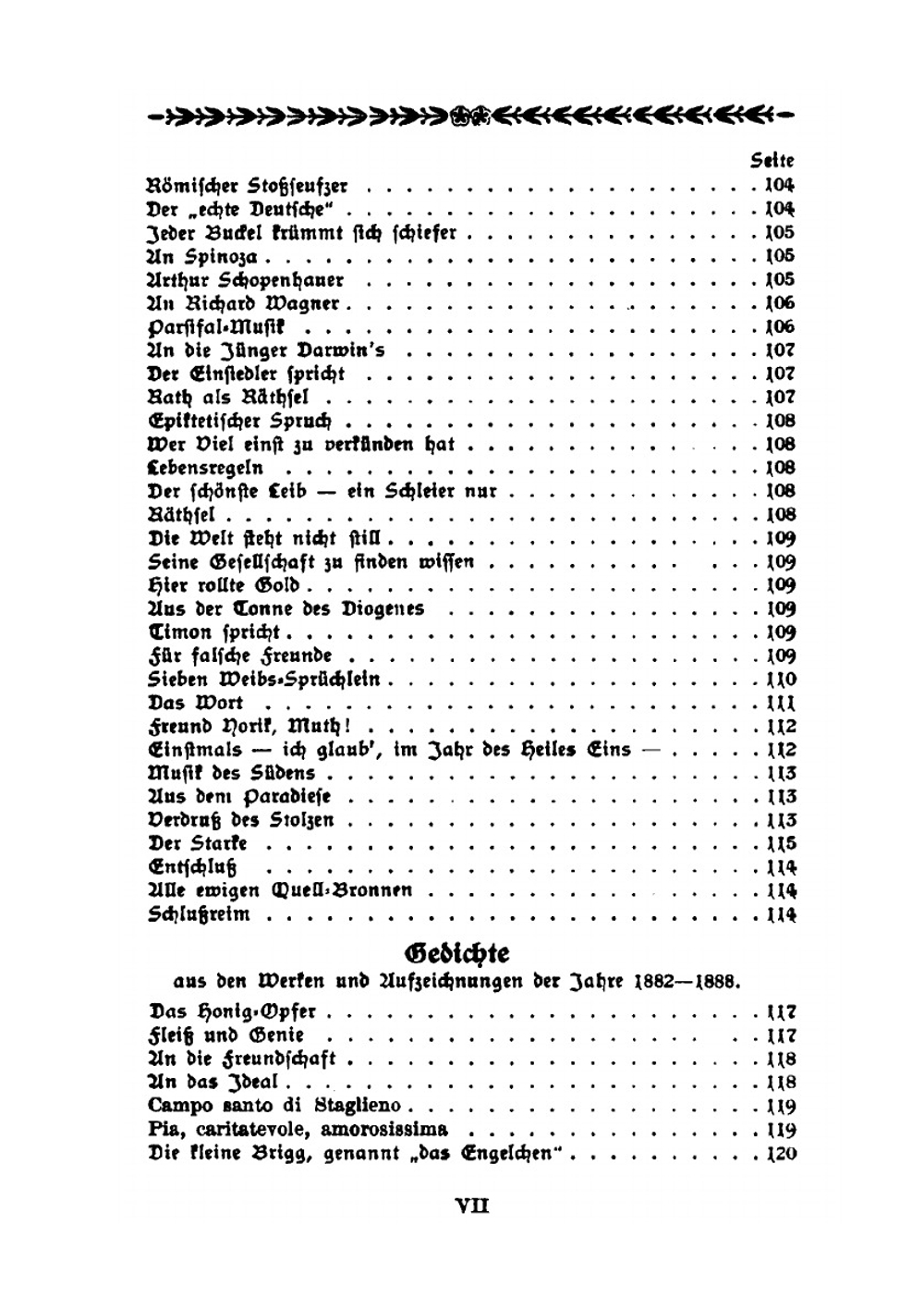 Gedichte Und Sprüche | F. Nietzsche