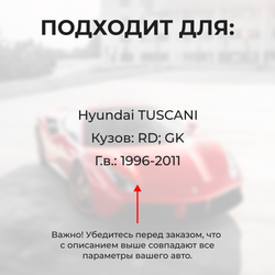 Ремкомплект ограничителей дверей Hyundai TUSCANI RD; GK (2 двери, тип 10) 1996-2011
