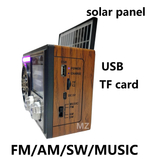 Радиоприемник с MP3 плеером,BT 5.3G + Solar TWS AC/DC RX-1139SD