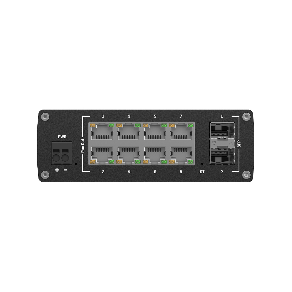 Сетевой шлюз Teltonika TSW202 POE+ L2 MANAGED SWITCH 8 GBE, 2 S