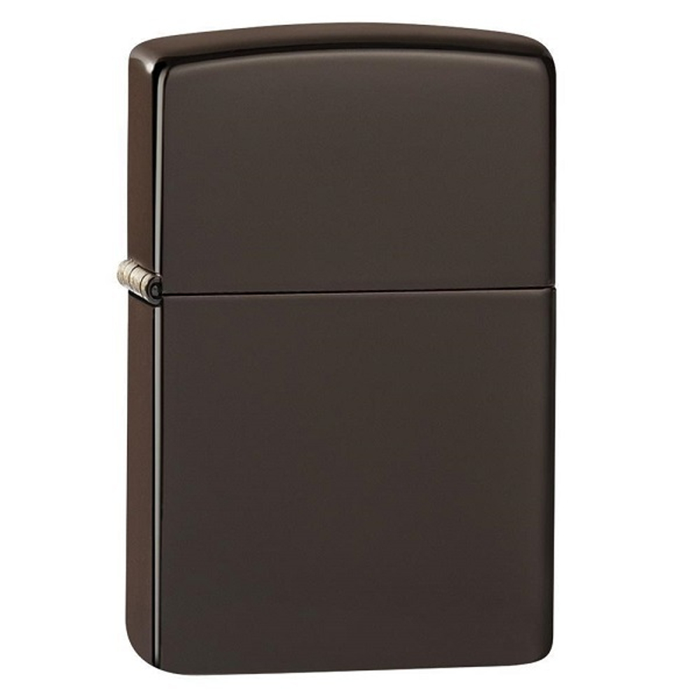 Зажигалка коричневая матовая Zippo Classic с покрытием Brown Matte