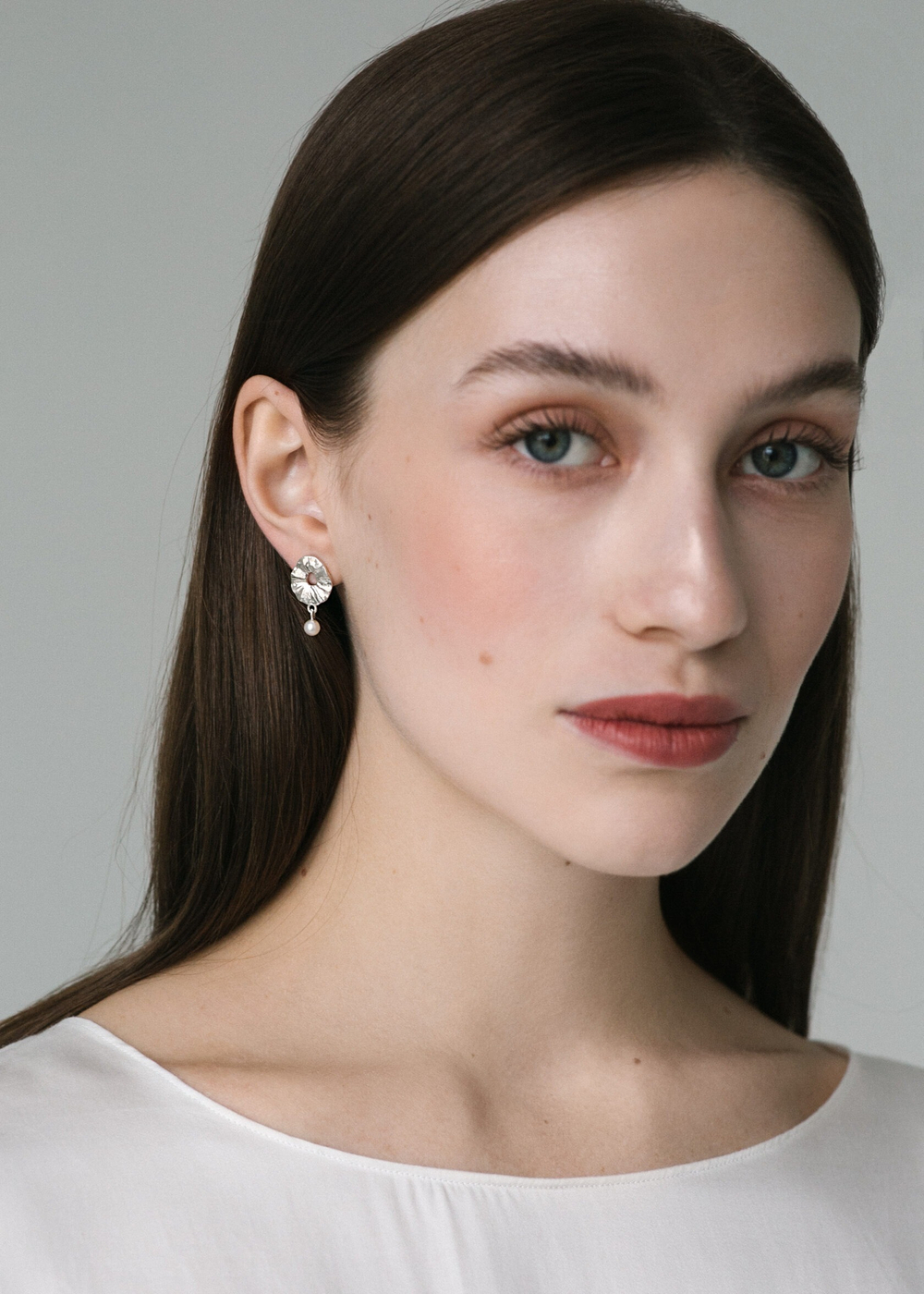 серьги атоллы мини с жемчугом