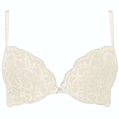 Кружевной бюстгальтер с формованными чашками Amy (Размер: 32A) (Цвет: кремовый)