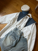 Картуз джинс с цепочкой