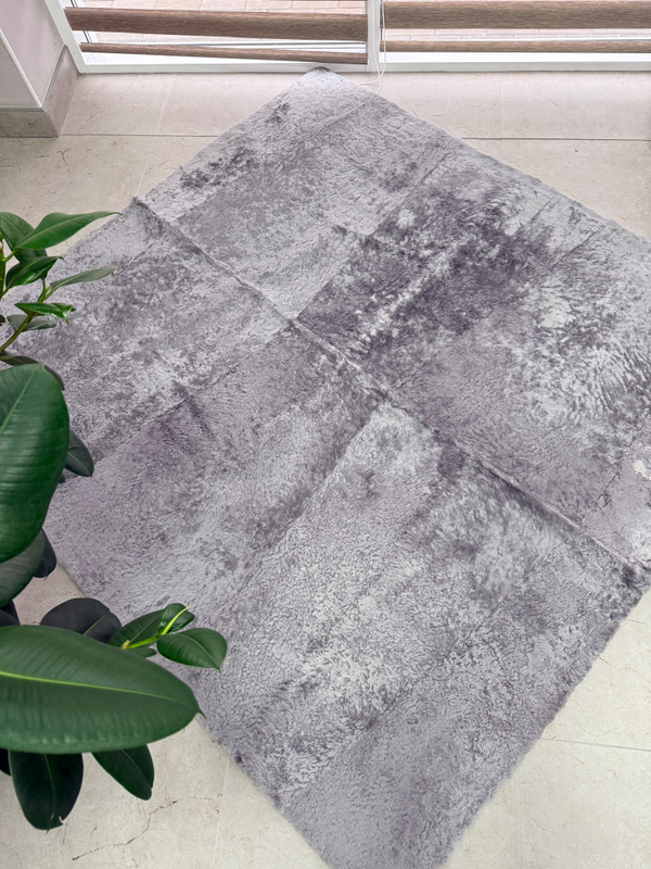 Ковер прямоугольный натуральный мех овчина, 200 х 170 см.