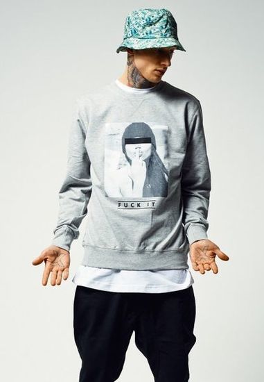 Толстовка MISTER TEE F#?KIT Crewneck Grey