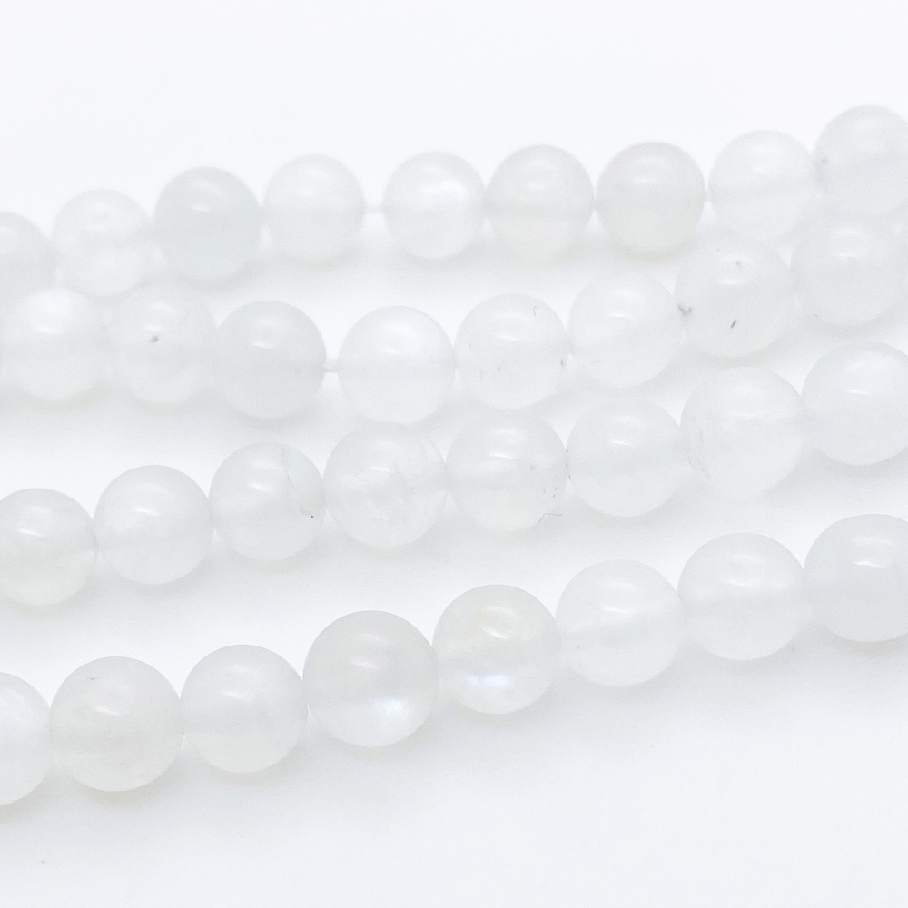 Лунный камень, диаметр 6,9-7,2 мм, цена за 13 шт (1/4 нити)