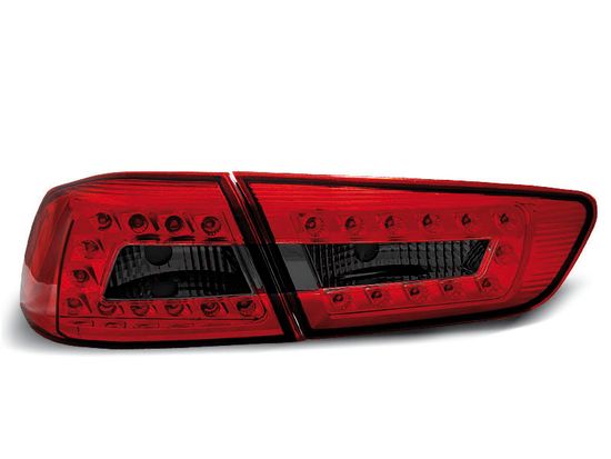 Задние фонари RED SMOKE LED для MITSUBISHI LANCER 8 SEDAN 08-11