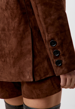 Жакет из натуральной замши