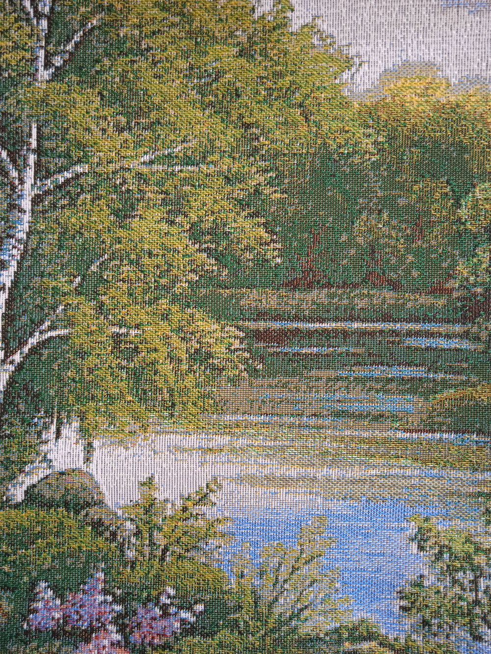 Декоративный гобеленовый чехол для интерьерной подушки Летний мотив 38*38