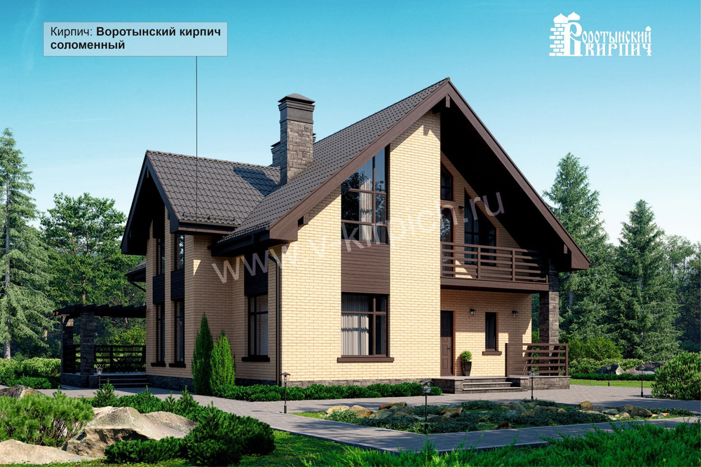 Кирпич лицевой ВОРОТЫНСКИЙ Соломенный УС