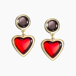 Эдера /Edera, earrings, red